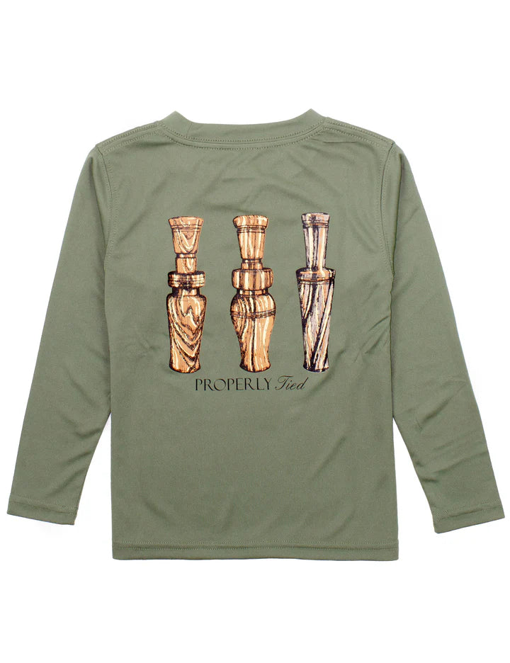 Olive Performance Tee- Duck Calls