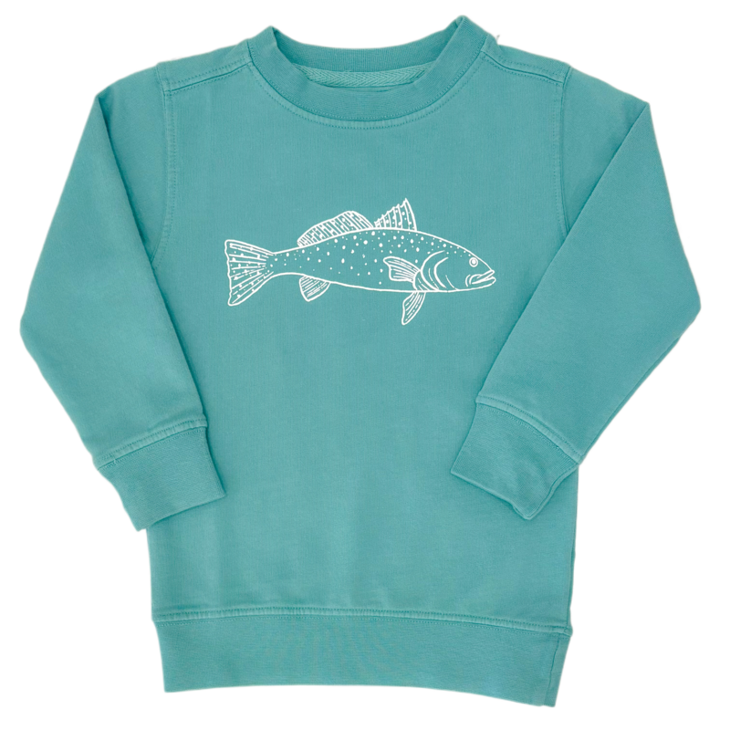 Seafoam Green Trout Sweatshirt