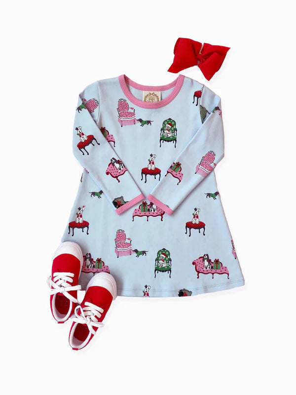 Paw-recious Long Sleeve Polly Play Dress