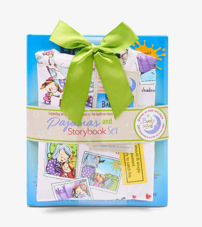 How To Babysit A Grandma - Flat Pack Pajama Set With Book