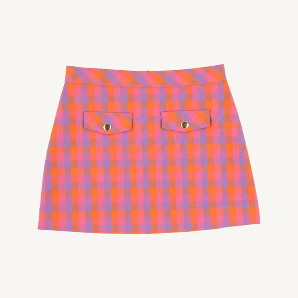 Autumn Punch Plaid Perrin Pocket Skirt (Velveteen)