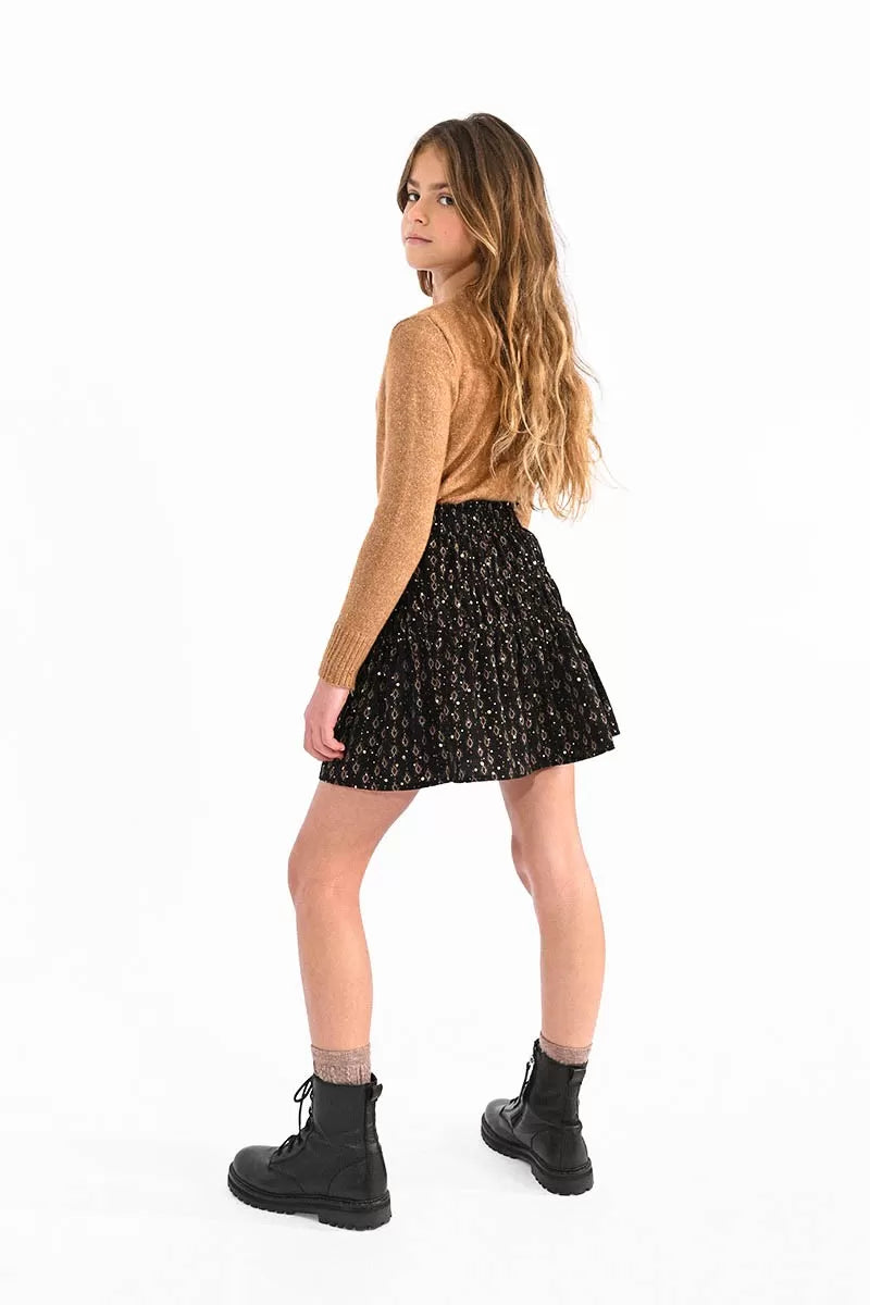 Black Jude Printed Skirt