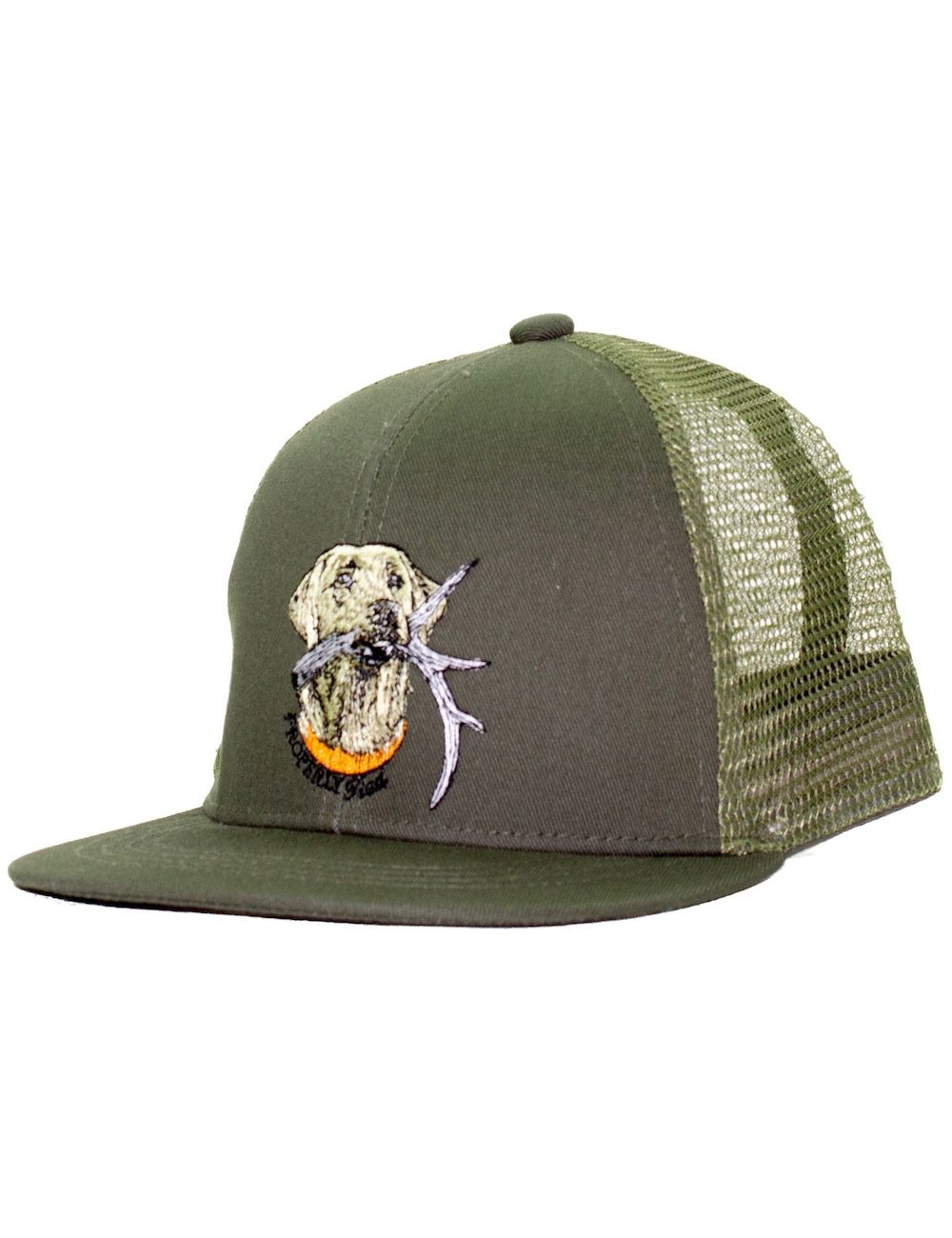 Boys Trucker Hat Antler Lab