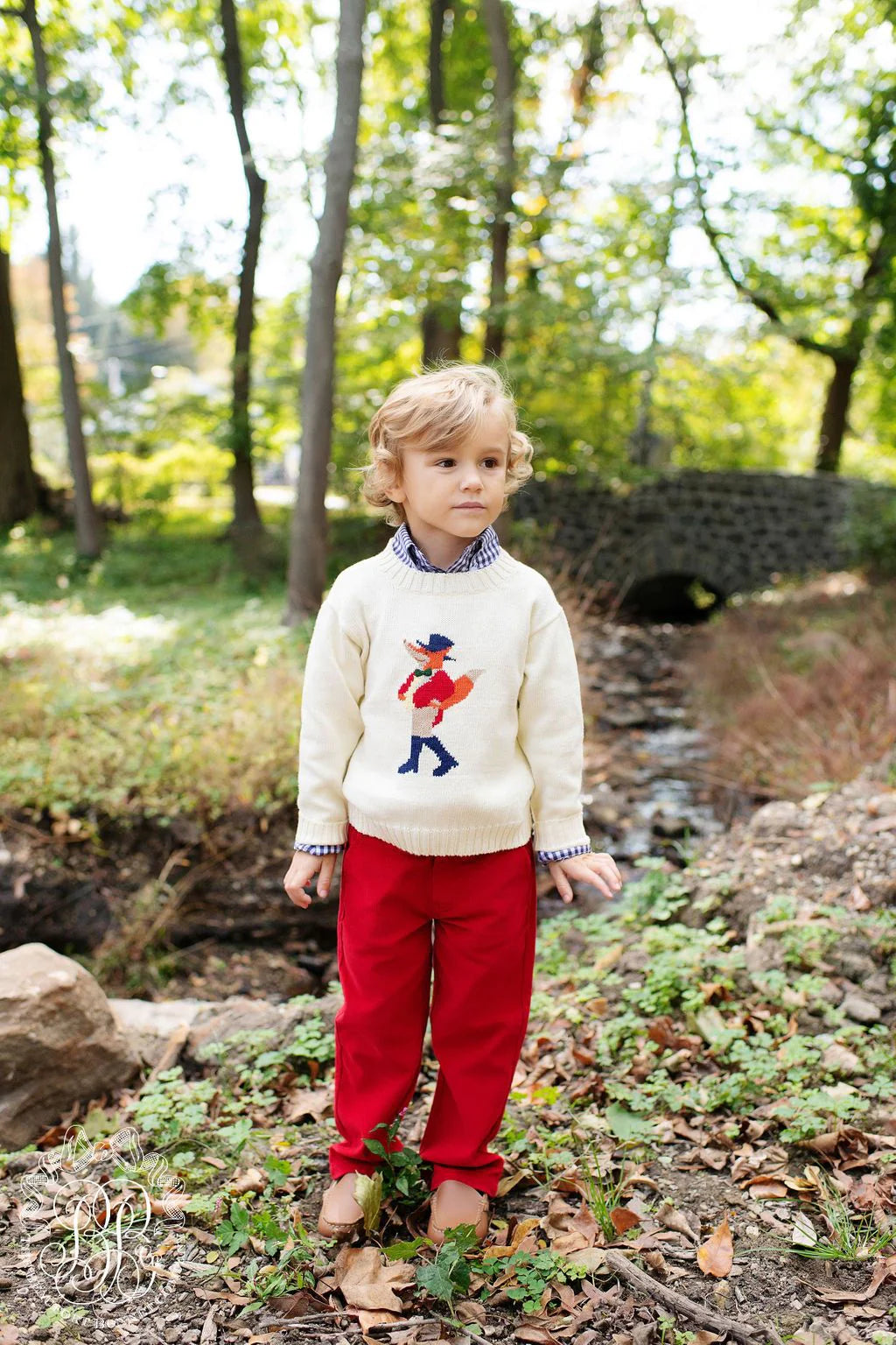 Red Corduroy  Prep School Pants