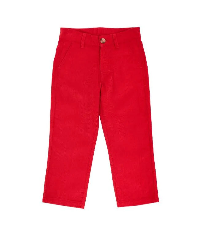 Red Corduroy  Prep School Pants