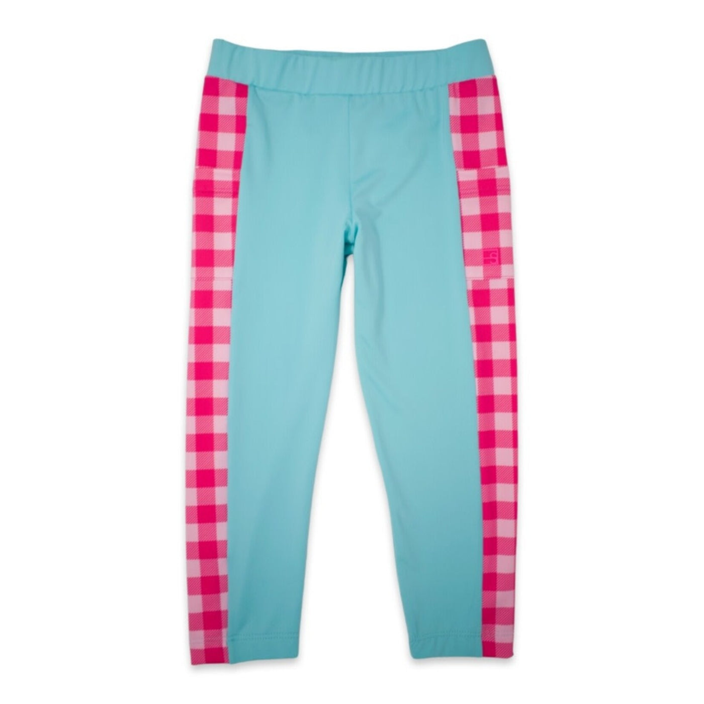 Hot Pink Check with Turquoise Lila Leggings