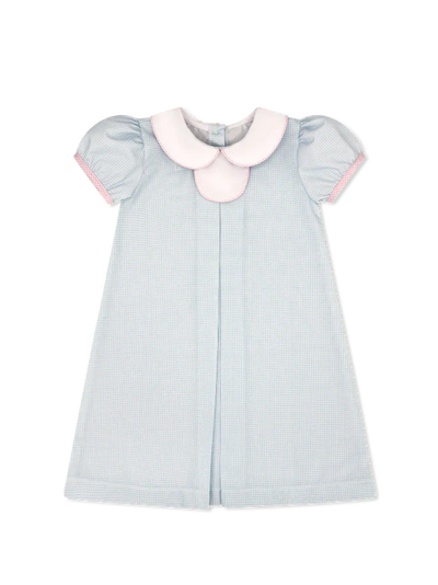 Baby Blue Mini Gingham Timeless Tabitha Dress
