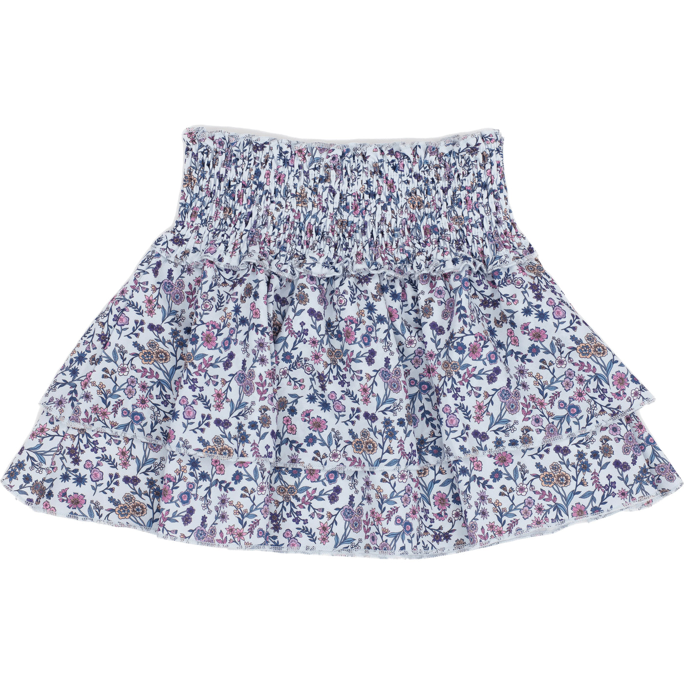 Purple Floral Scottie Skirt