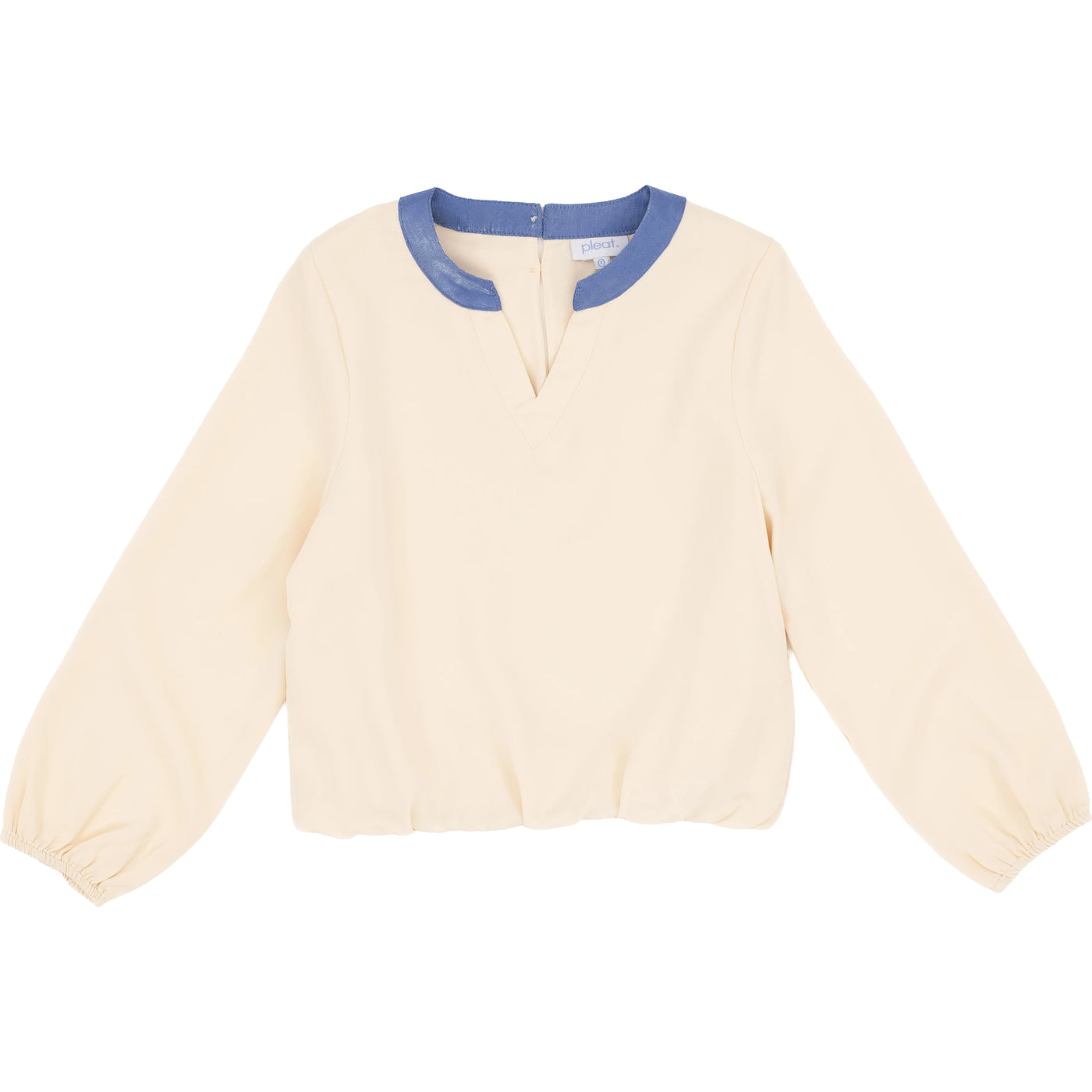 Cream/Blue Millie Top