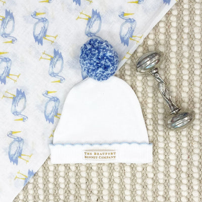 Worth Avenue White with Buckhead Blue I'm Here Hat