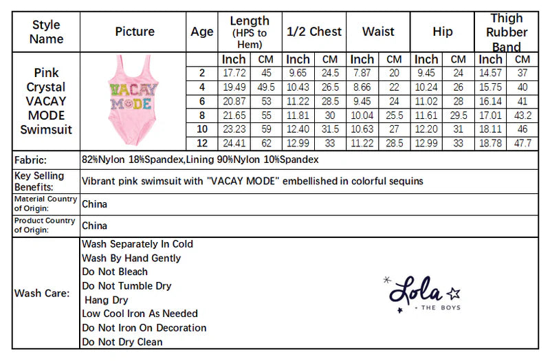 Crystal Vacay Mode Swimsuit