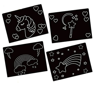 Unicorn Magic 9"x12" Chalkboard Placemats- Set of 4
