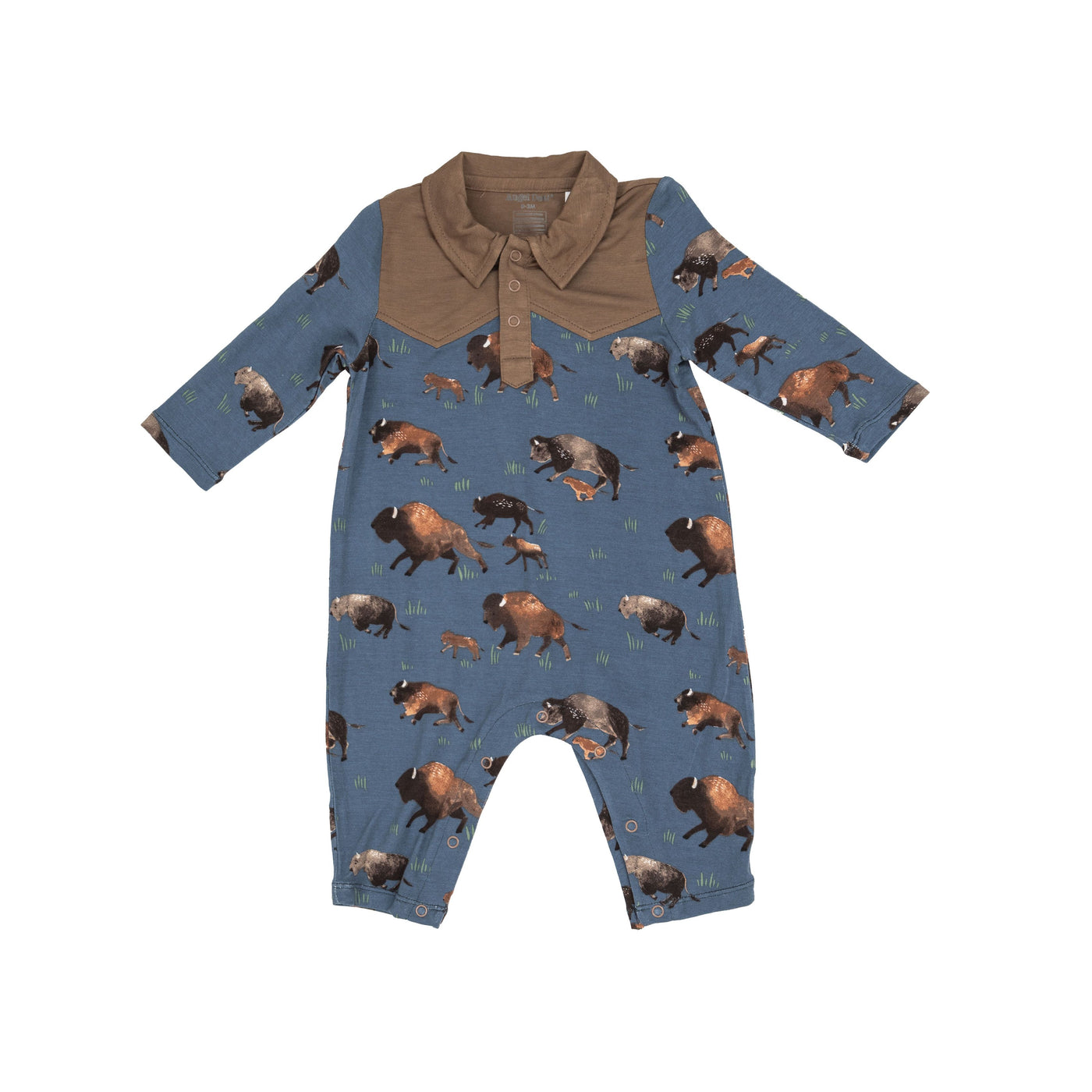 Blue Bison Long Sleeve Cowboy Romper