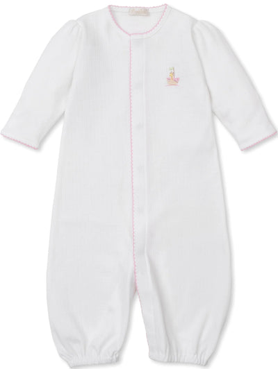 Premier Noah's Ark Embroidered Converter Gown with Pink