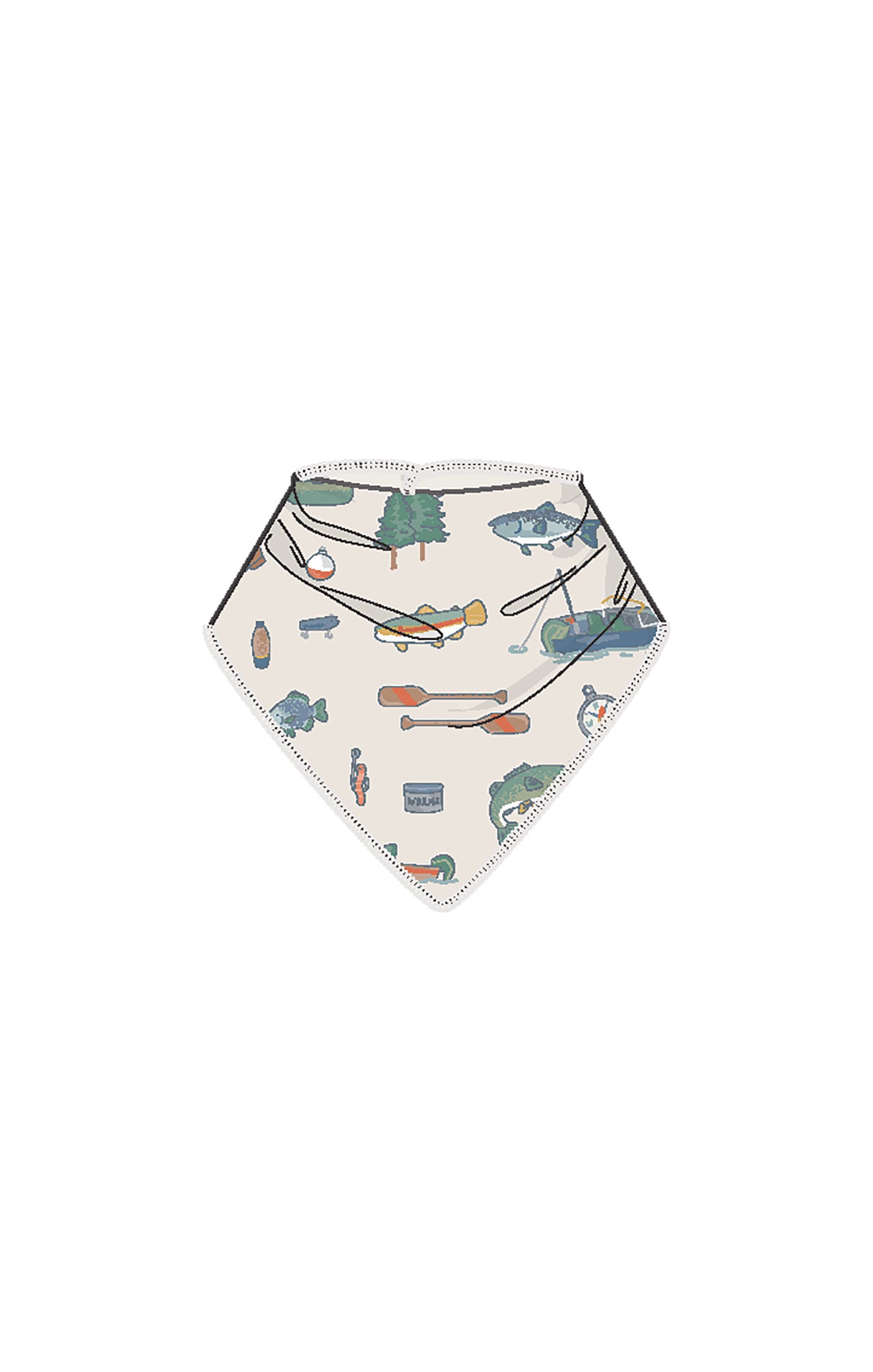 Fishing Things Bandana Bib