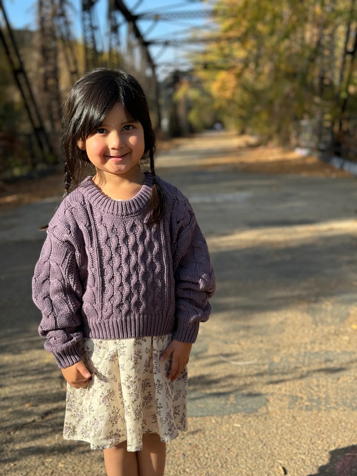 Lavender Knit Molly Sweater