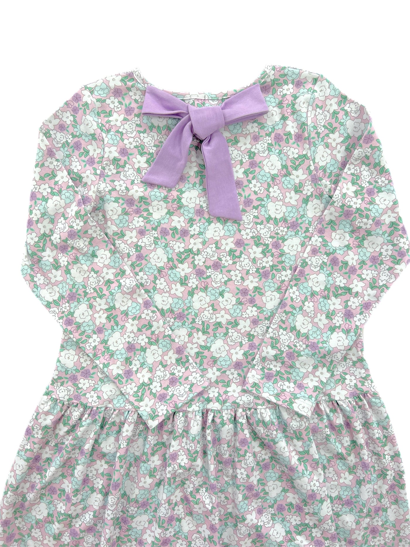 Lavender Floral Dropwaist Dress