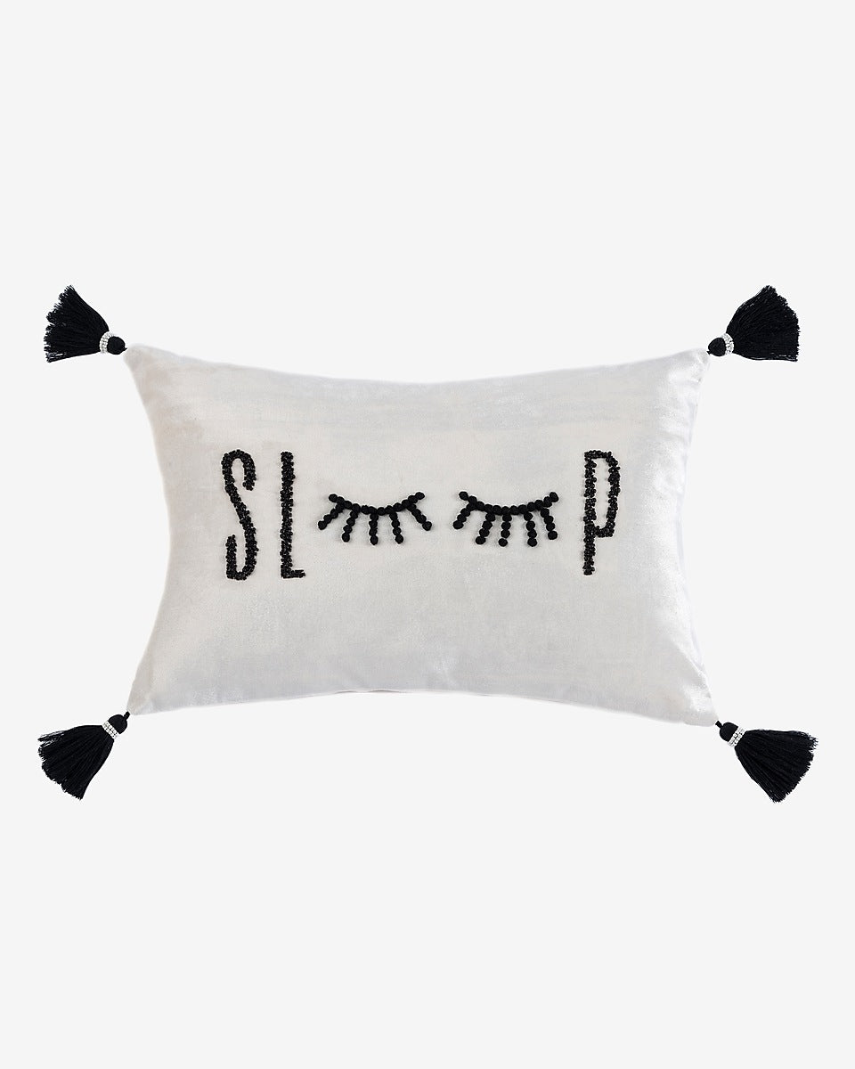 "Sleep" Decorative Pillow