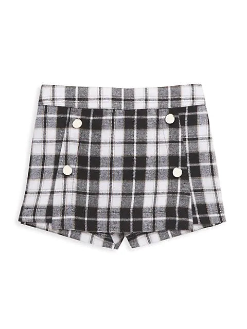 Black and White Combo Skort