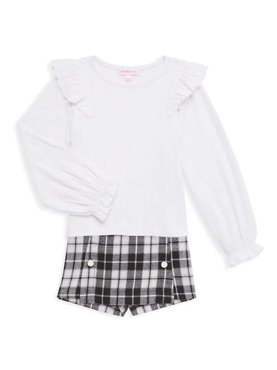 Black and White Combo Skort