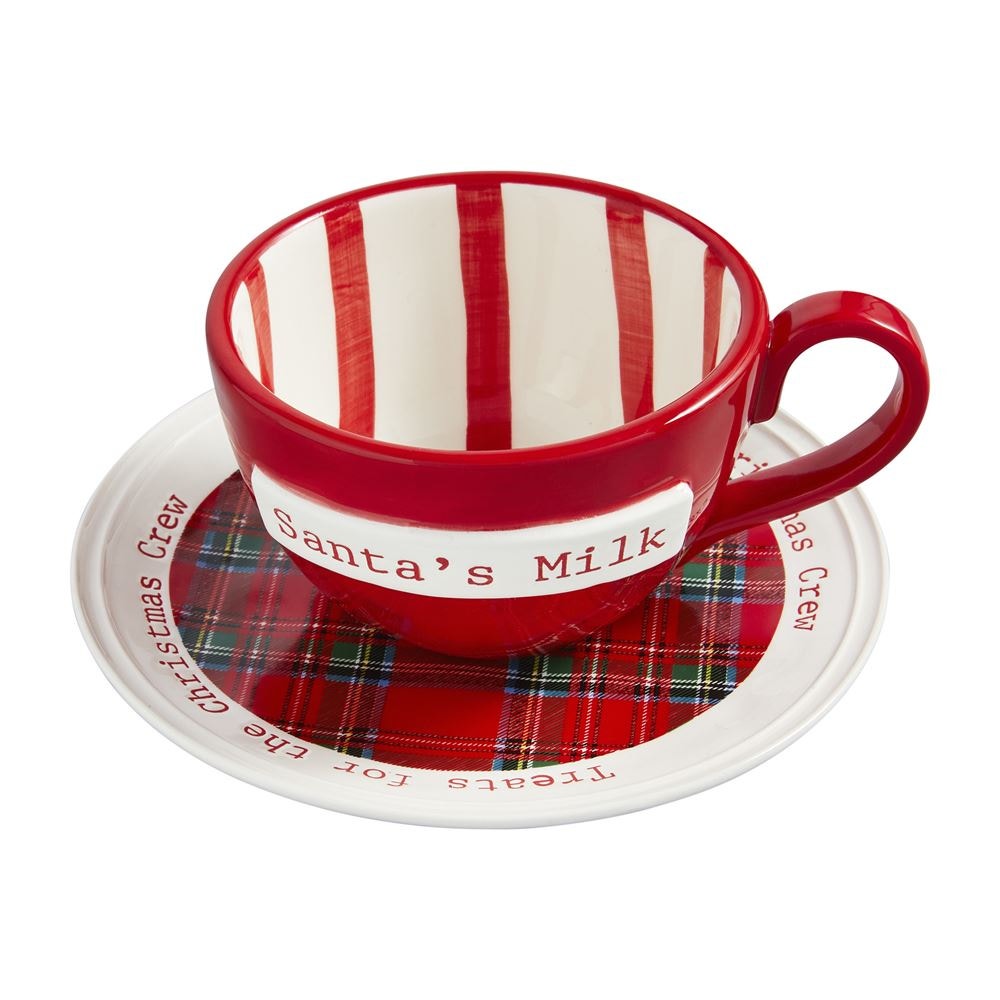 Santa's Mug and Cookie Plate Set