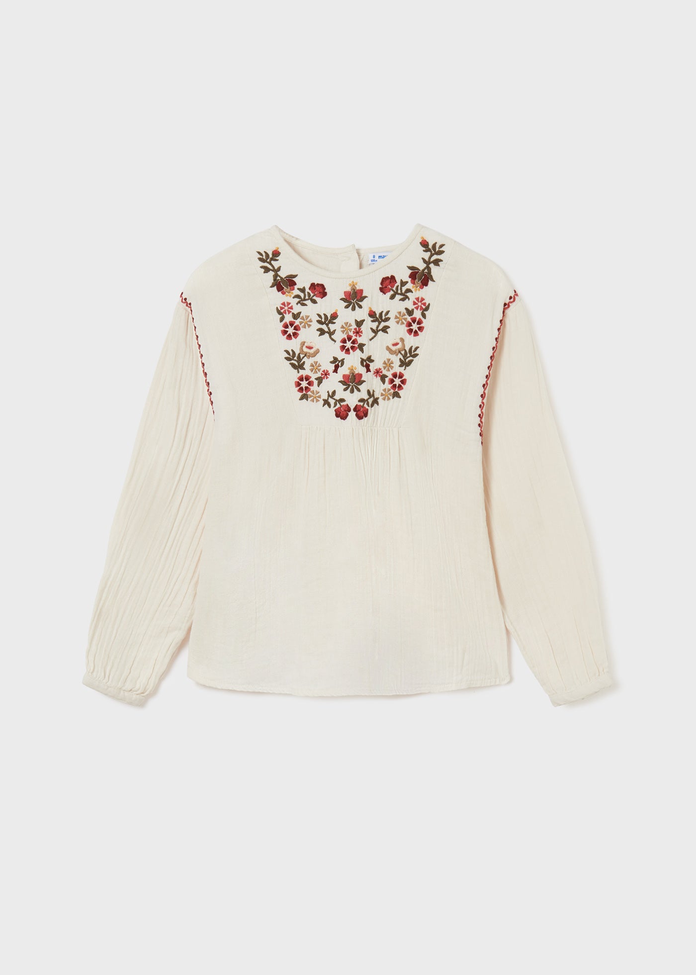 Embroidered Blouse- Chickpea