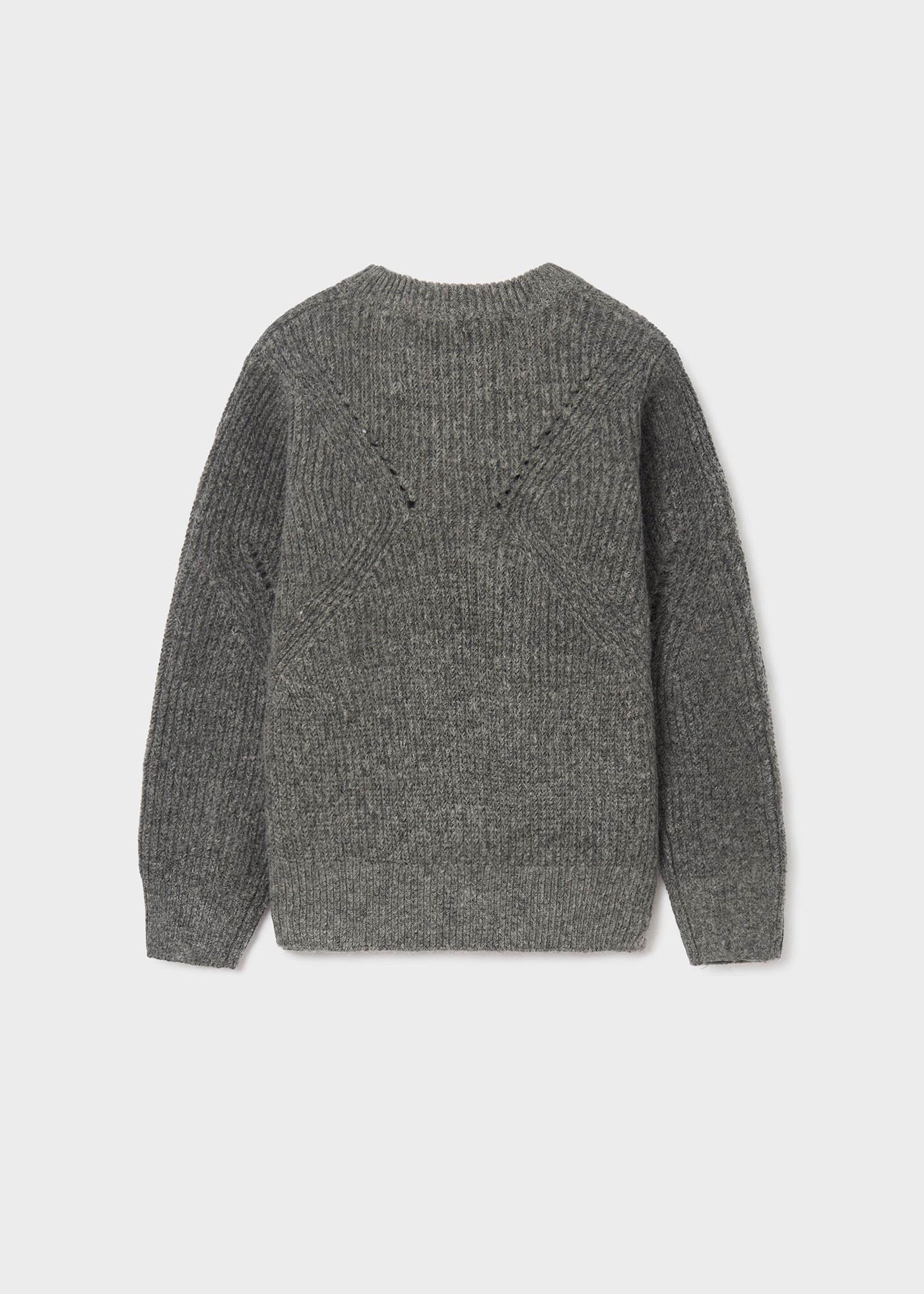 Fringed Sweater- Titanium