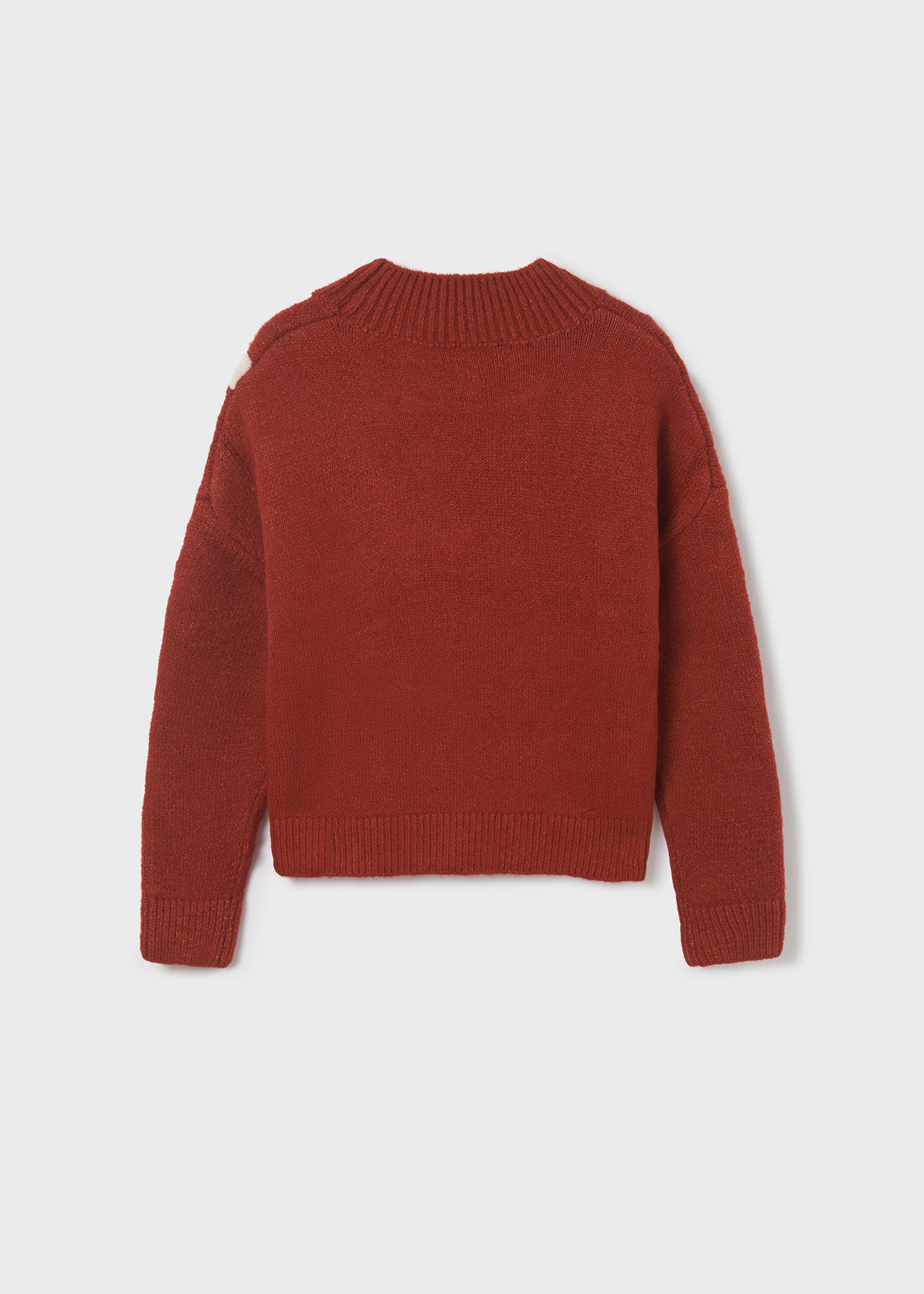 Knitted Sweater with Stars- Maroon