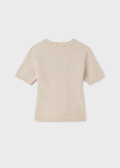 Rebeccas Shirt & Cardigan Set- Sand