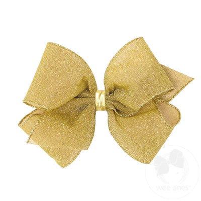 King Party Glitter Hair Bows (3 color options)