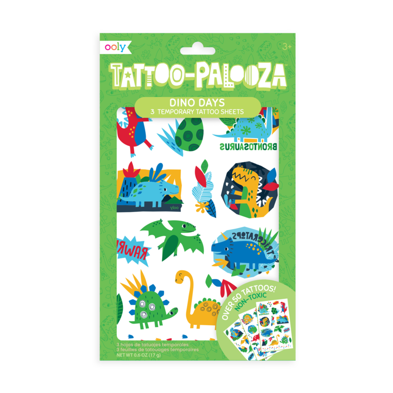 Tattoo Palooza Temporary Tattoo: Dino Days