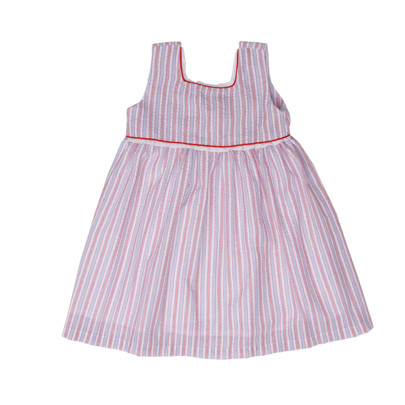 Darby Red, White and Blue Stripe Dress