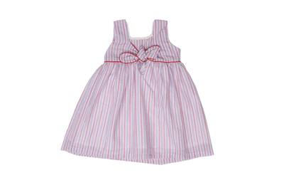 Darby Red, White and Blue Stripe Dress