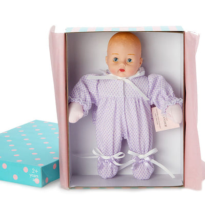 Lavender Checked Huggums Doll, 12"