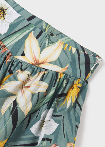 Floral Shorts- Pine