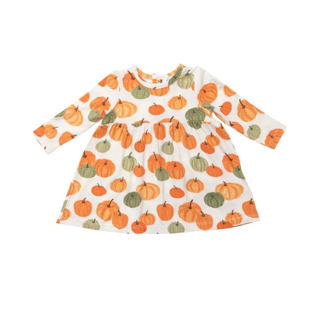 Pumpkin Simple Dress & Bloomer Set