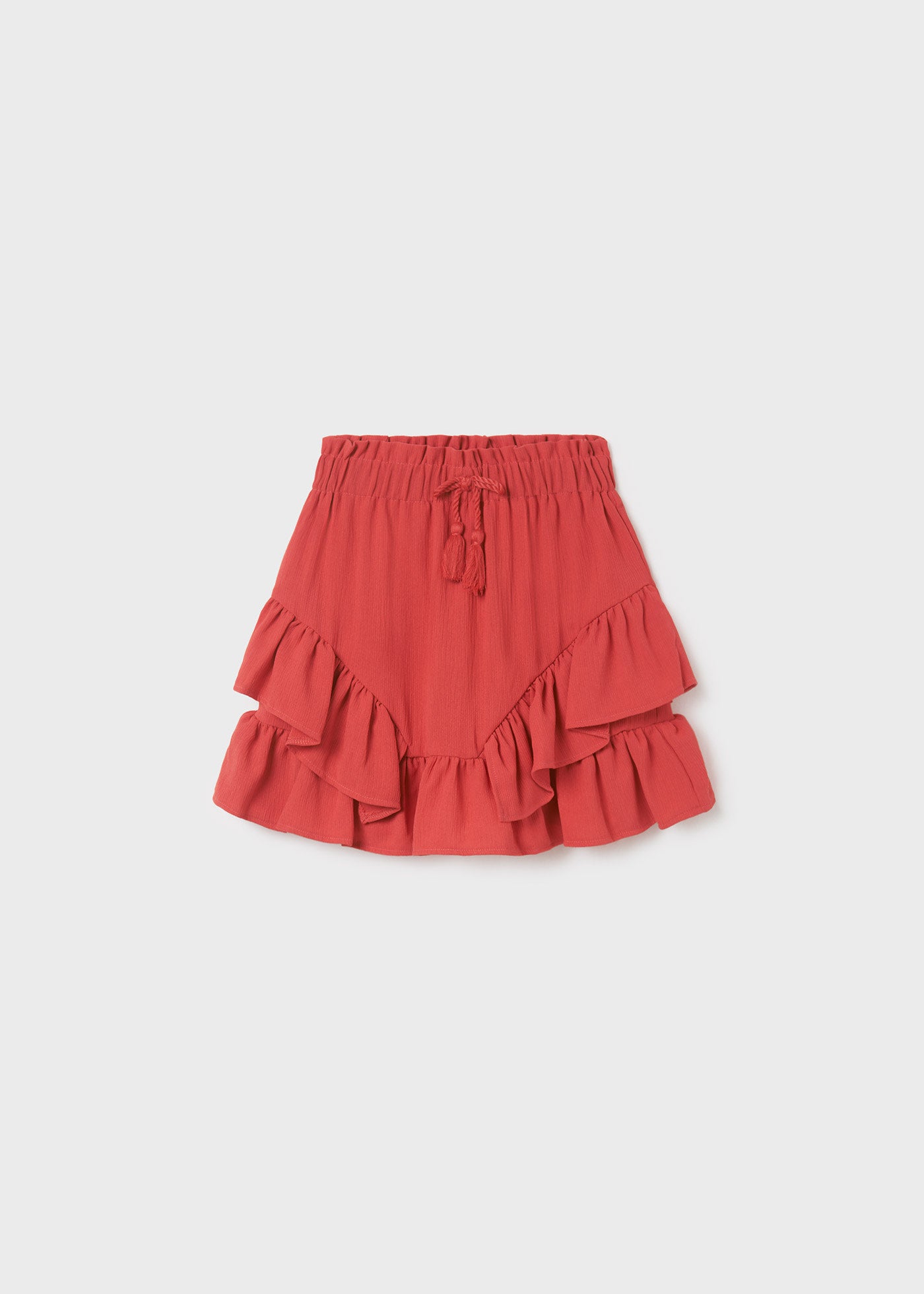 Carmine Ruffled Frill Skirt