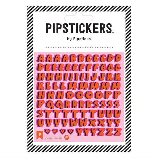 Red Lettered Stickers