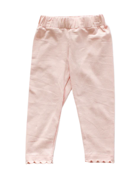 Baby Pink Scallop Leggings