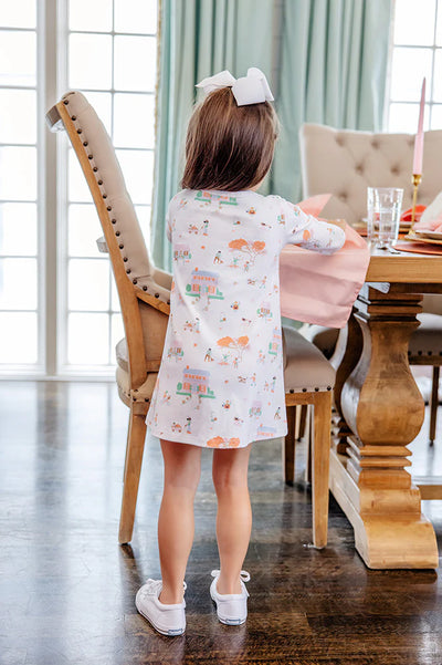 Scenes Around South Ashland Long Sleeve Polly Play Dress