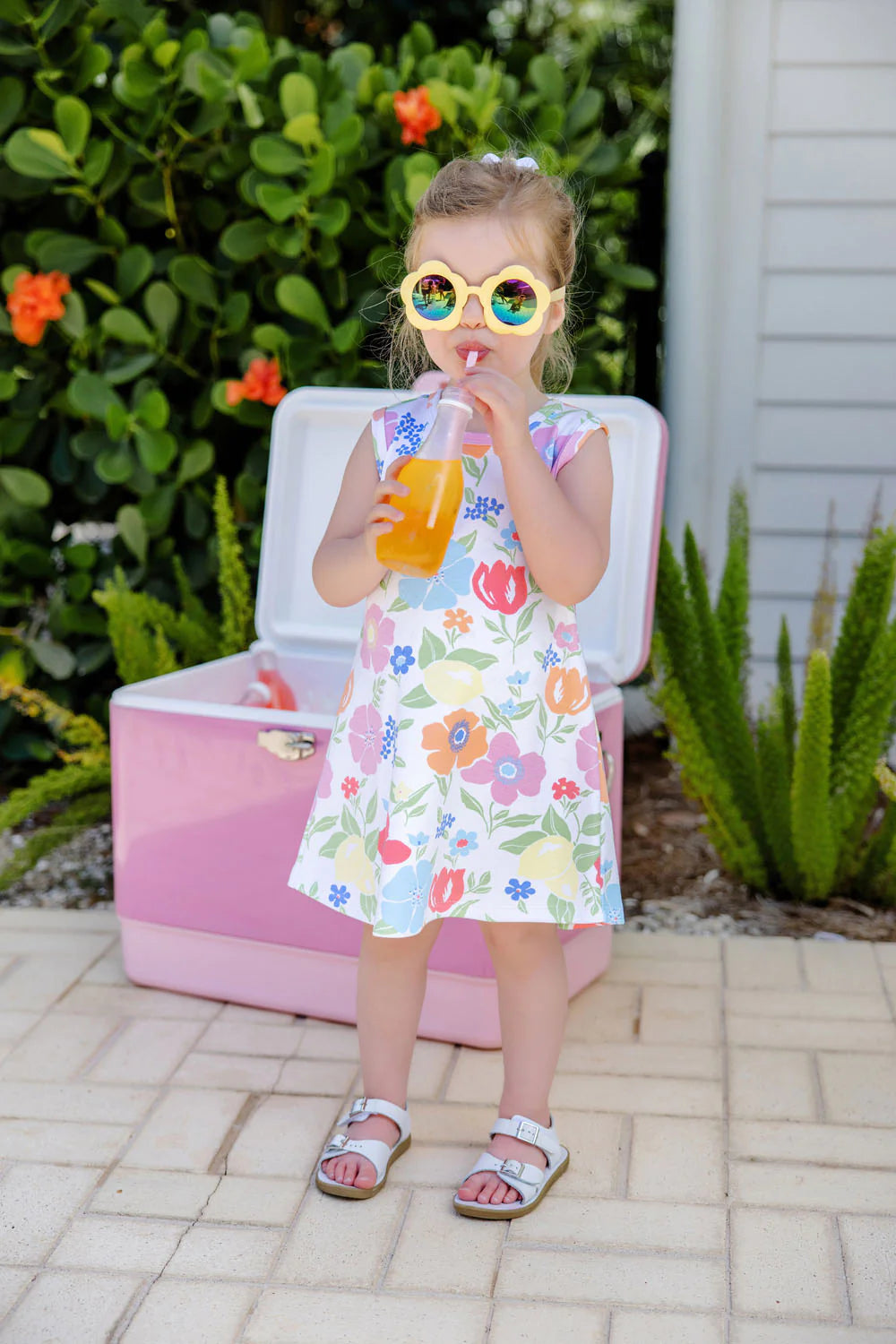 Boca Blooms Sleeveless Polly Play Dress