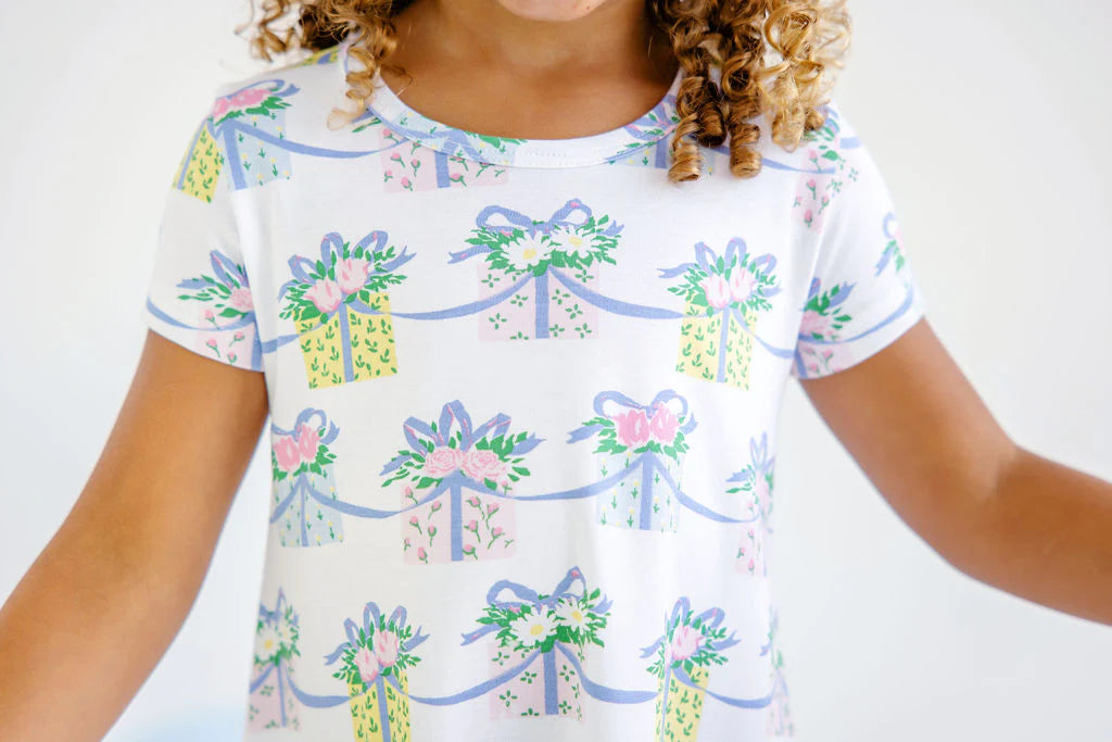 Every Day Is A Gift Short Sleeve Polly Play Dress