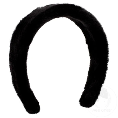 Faux Fur Solid Colored Headband (2 Color Options)