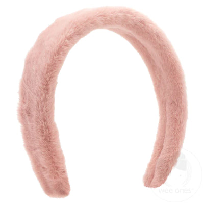 Faux Fur Solid Colored Headband (2 Color Options)