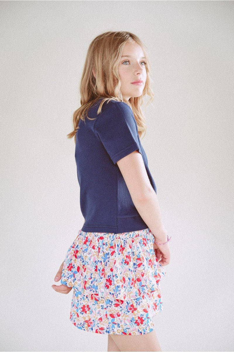 Multicolor Floral Print Shorts