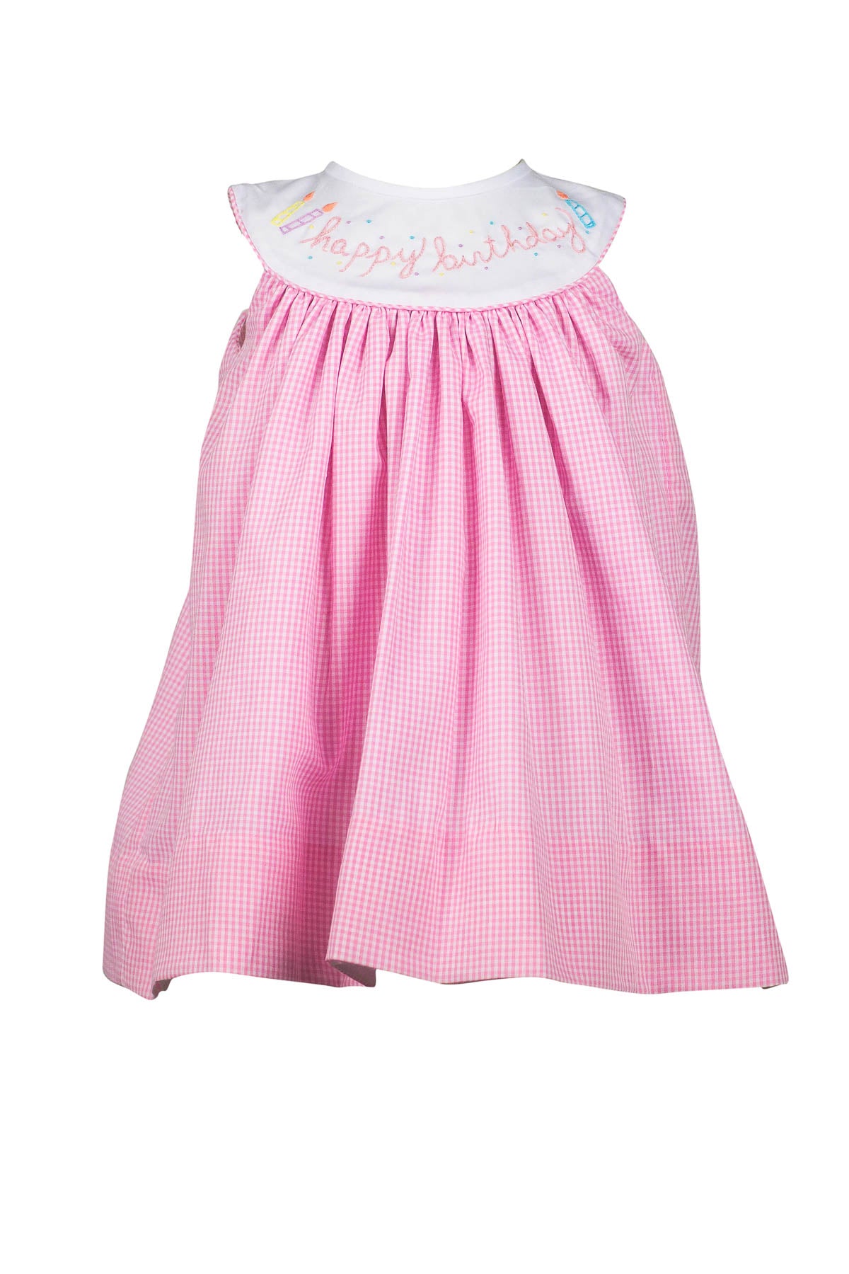 Birthday Girl Dress in Pink Gingham