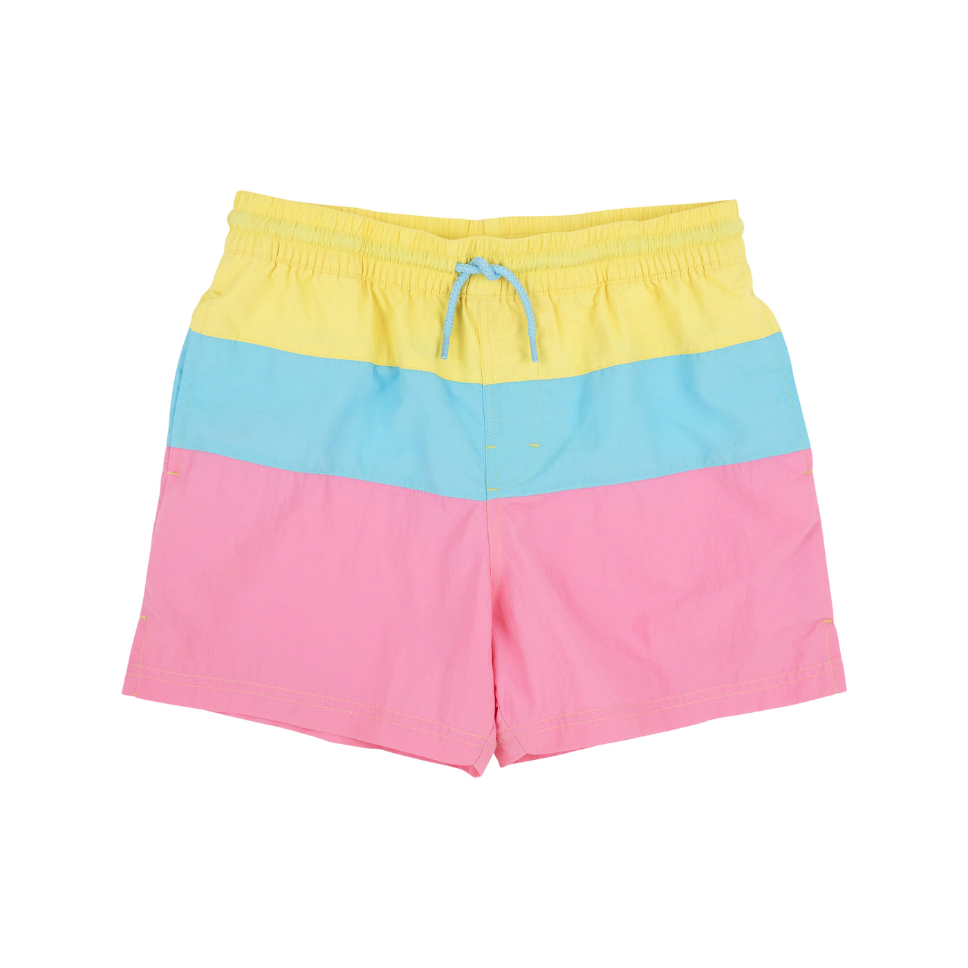 Lake Worth Yellow/Brookline Blue/Hamptons Hot Pink Country Club Colorblock Trunks