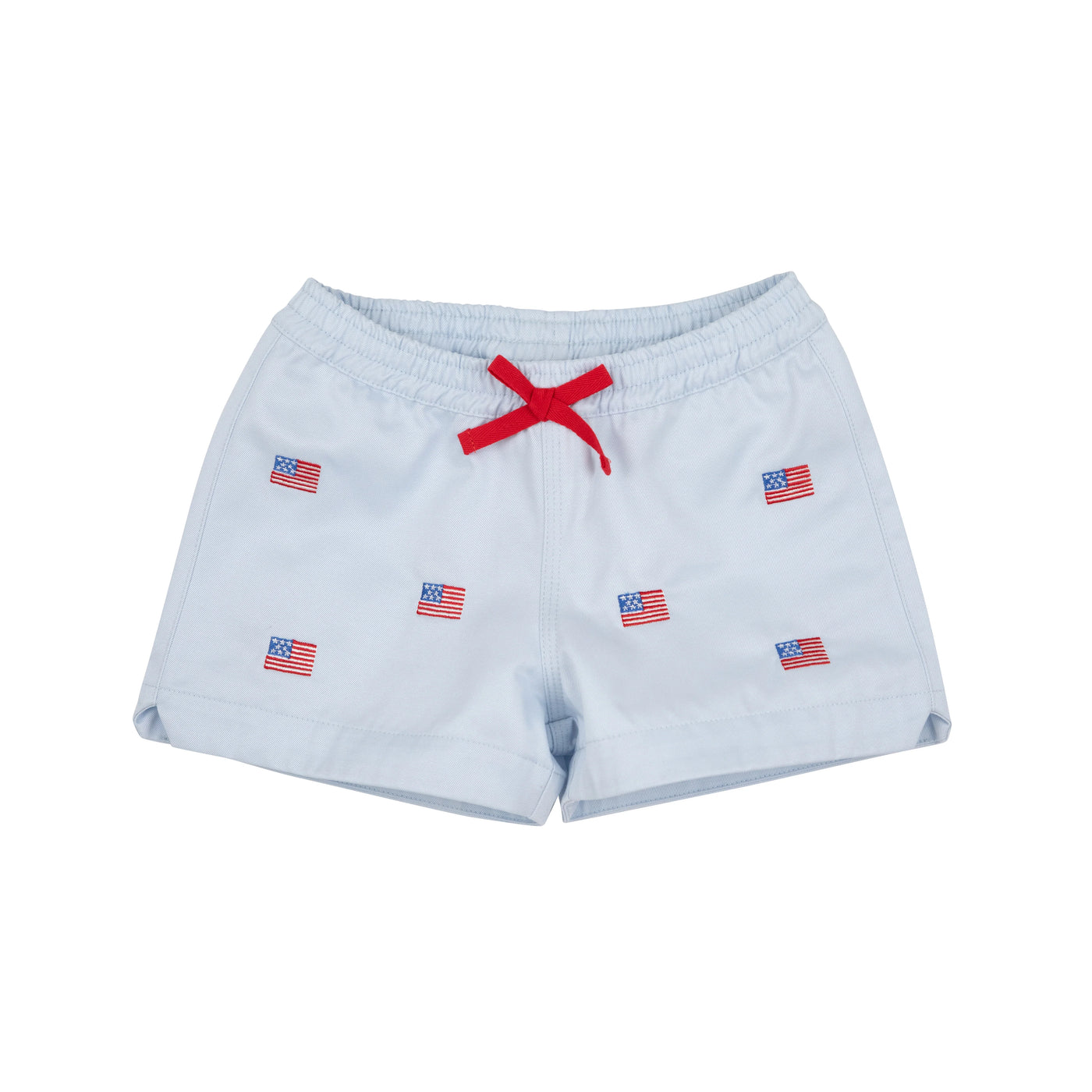 Buckhead Blue Critter Cheryl Shorts with American Flag Embroidery