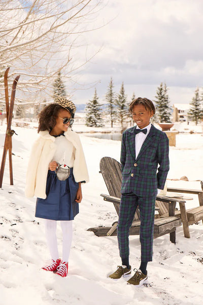 Melbourne Plaid Boy's Slim Pant