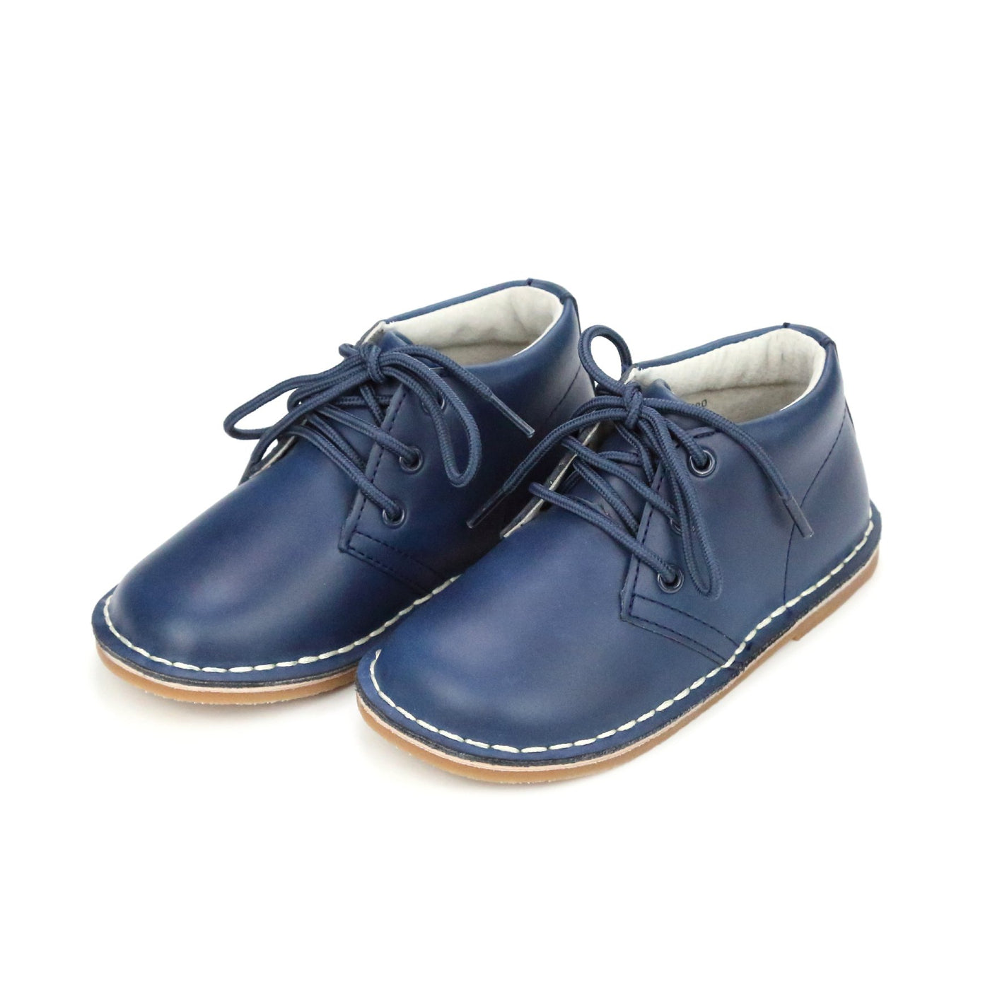 Logan Mid-Top Lace Up Shoe- Navy